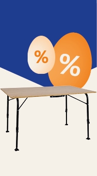 Osterangebote: bis zu 50% Rabatt auf Campingtische