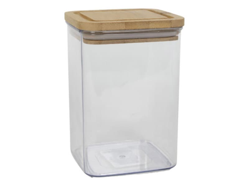 1,2 liter Vorratdose mit Bambusdeckel