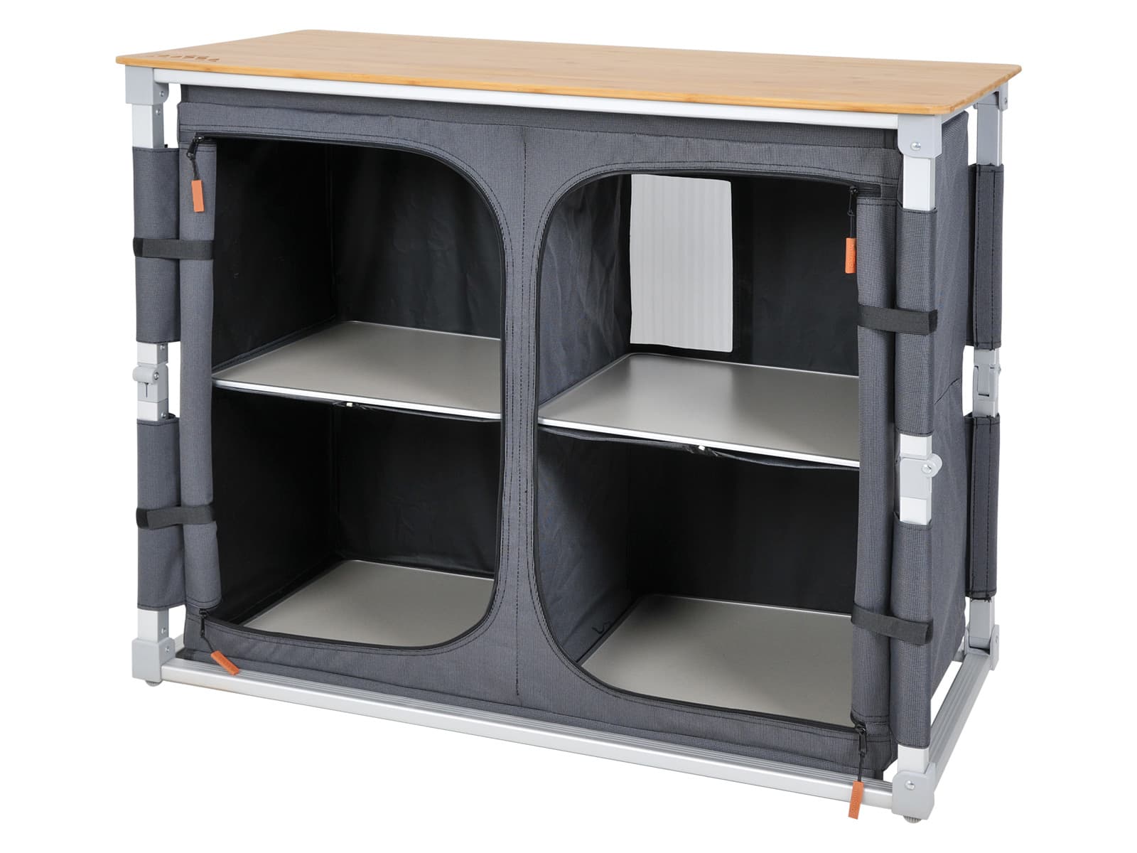 Obelink Ravenna Bamboo Quick Campingschrank - Grey