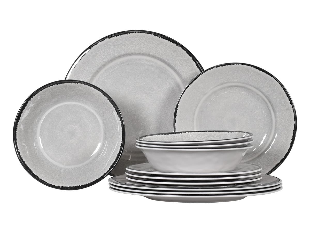 Obelink Premium Stone Geschirrset - 12-teilig