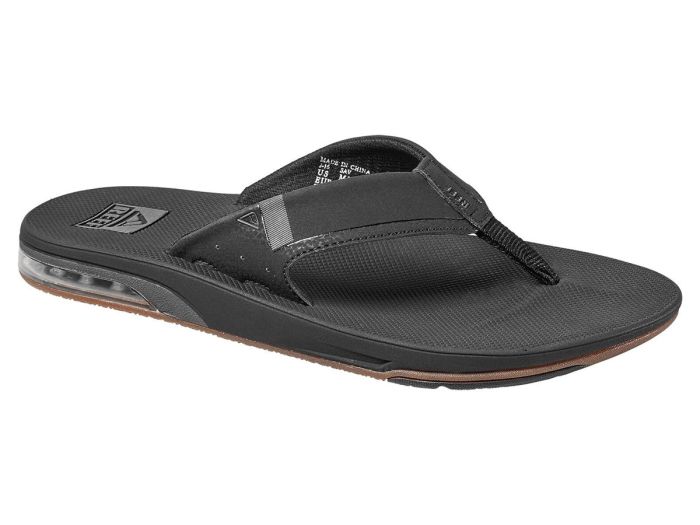 Reef fanning flip flops black online