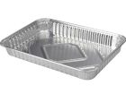 BBQ 32 x 23 x 4 cm Aluminium-Zubereitungsschale - 4 Stück