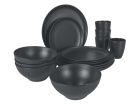Bo-Camp Industrial Orville 16-teiliges Geschirrset - Anthracite