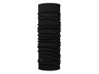 Buff Merino Wool Solid Black Schal