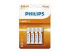 Philips LongLife AAA Batterien - 4er-Pack