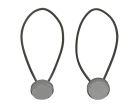Obelink Set Gummischlaufen mit flachem Knopf - 14 cm