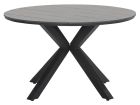 Outdoor Feelings Edson Carbon Black Grey Teak Ø 122 cm Gartentisch