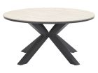 Outdoor Feelings Edson Carbon black light teak Ø 148 cm Gartentisch