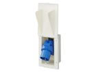 ProPlus rechteckige CEE-Wandsteckdose - White