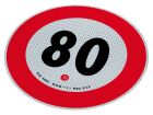 Höchstgeschwindigkeit von 80 km / h