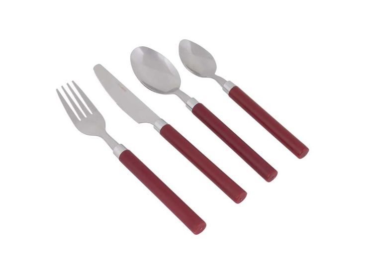 Bo-Camp 16-Teiliges Besteckset - Red