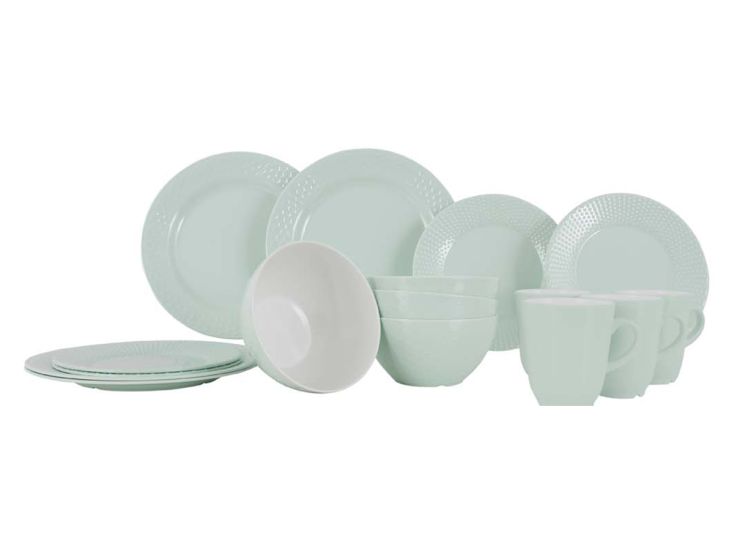 Gimex Royal Line 16-teiliges Geschirrset - Pastel Mint