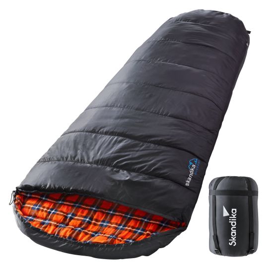 Skandika Schlafsack Vegas-L XXL schwarze Mumienschlafsack