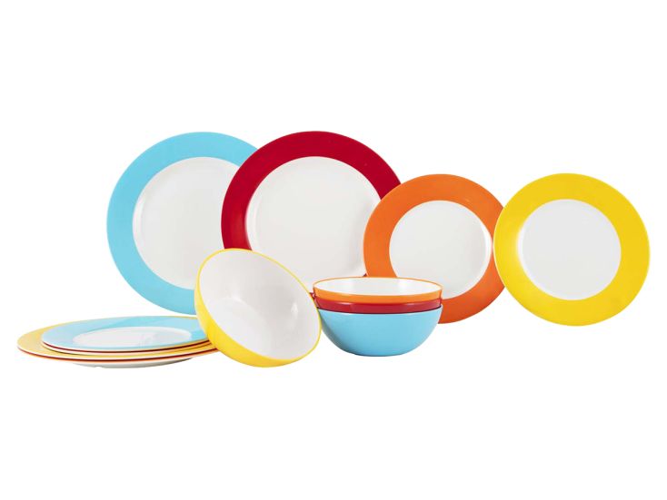 Gimex Colour Line 12-teiliges Geschirrset - Rainbow