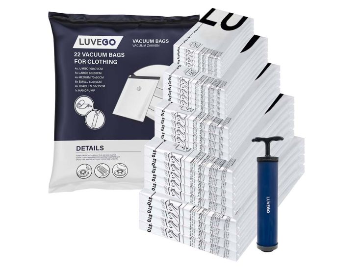 Luvego Vakuumbeutel 20 Stück Inklusive Handpumpe