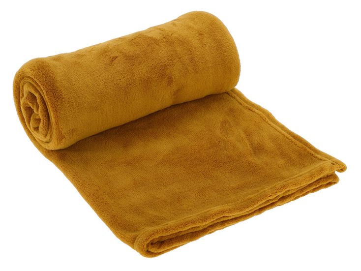 150 x 125 cm Fleece Decke - Yellow