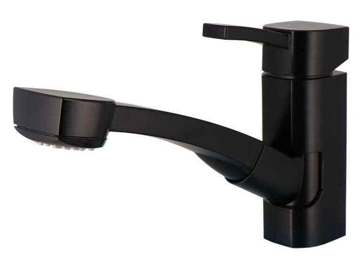 Comet Capri Piccina Mischbatterie mit Duschkopf- Black