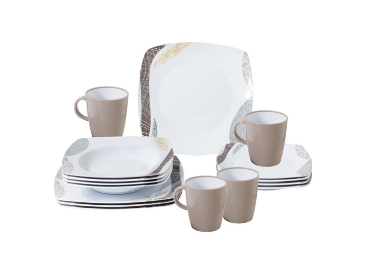 Brunner Khadì 16-delig melamine set - Multi color