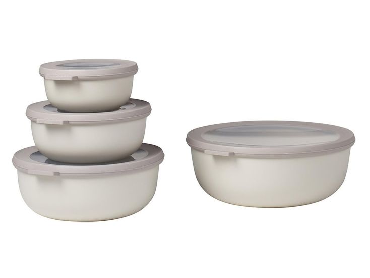Mepal Cirqula 4er-Set runder Frischhaltedosen - White