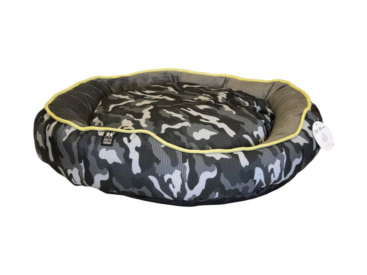 Puffy and Friends Camouflage Runder Hundekorb - M