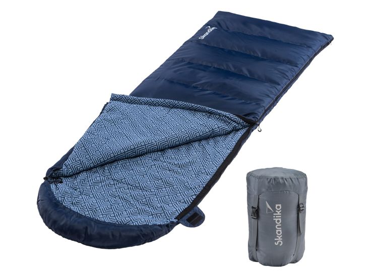 Skandika Dundee Flannel-L slaapzak - Blue