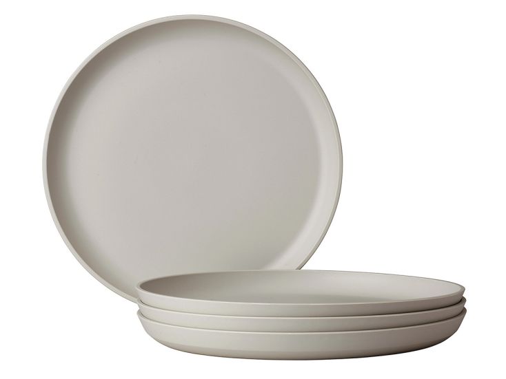 Mepal Silueta 230 mm Set von 4 Frühstücksteller - White