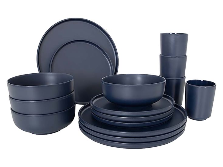Bo-Camp Industrial Patom 16-teiliges Geschirrset - Blue