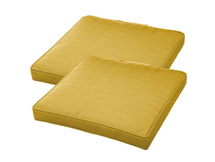HESPERIDE HIXA Set von 2 Kissen mit Klettverschluss - Yellow