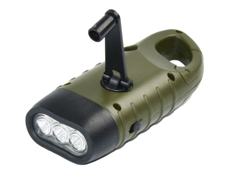 FlinQ Aufziehbare Taschenlampe - Green