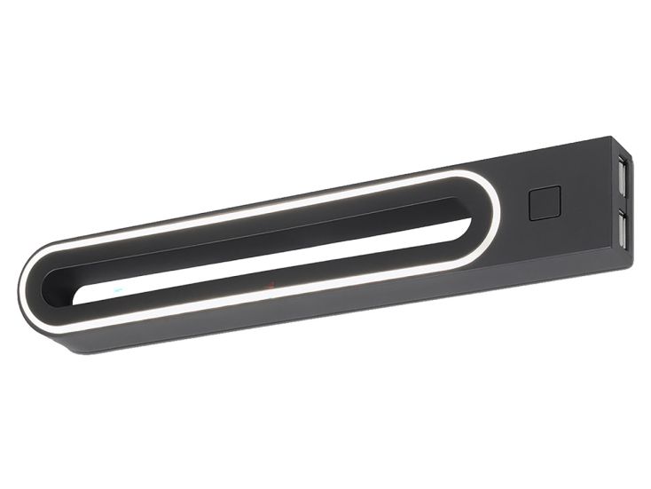 Bolonga B schwarze LED-Wandleuchte