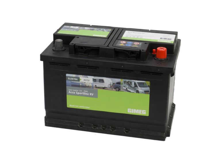 Gimeg Sportline semitractie accu - 75 Ah