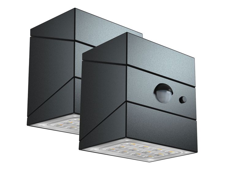 FlinQ TwistCube Solar Wandleuchte - Set von 2