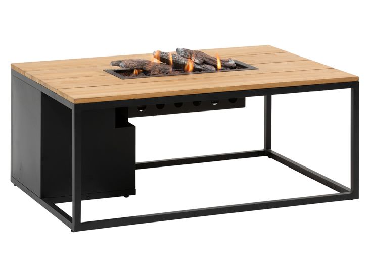 Cosi Fires Cosiloft 120 Teakholz Feuertisch