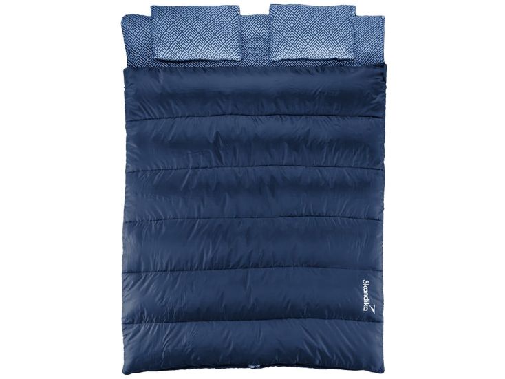 Skandika Iceland Double Flanell Deckenschlafsack - Darkblue