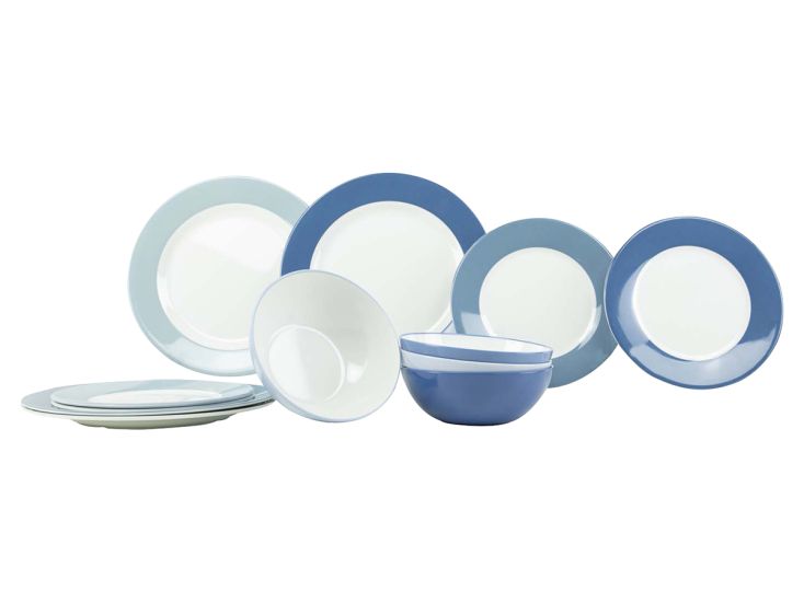 Gimex Colour Line 12-teiliges Geschirrset - Sky