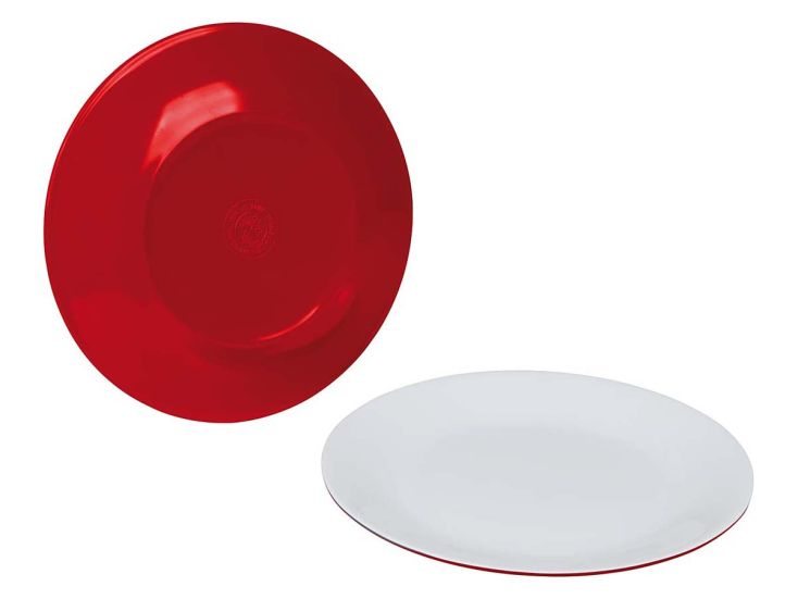 Bo-Camp Two-Tone Red set von 4 Frühstücksteller - Red