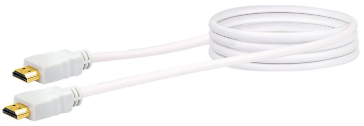 Schwaiger HDM0150 1,5 Meter weißes High Speed HDMI-Kabel mit Ethernet
