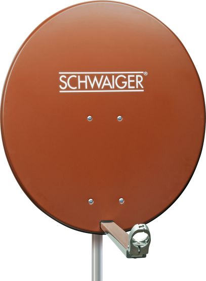 Schwaiger SPI800 ziegelrot 80 cm Alu-Spiegel