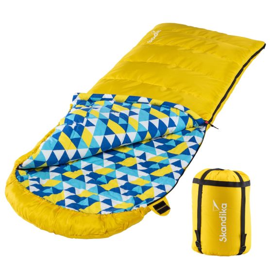 Skandika Dundee Flanell RV links Gelber Schlafsack