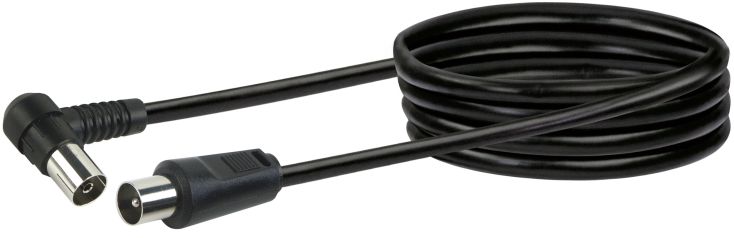 Schwaiger KVKW30 3 Meter Schwarzes Winkelantennekabel