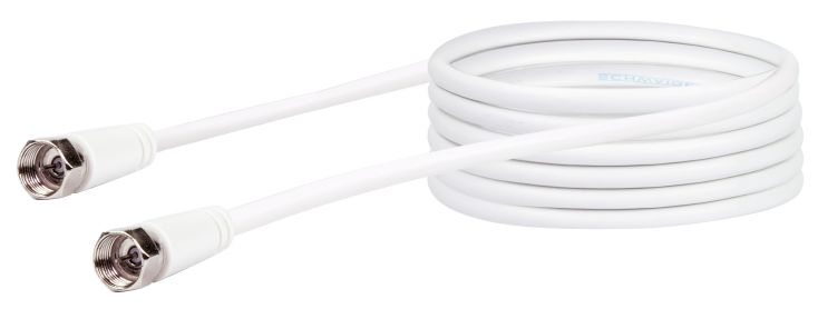 Schwaiger KVCHQ50 5 Meter weißes Satellitenkabel