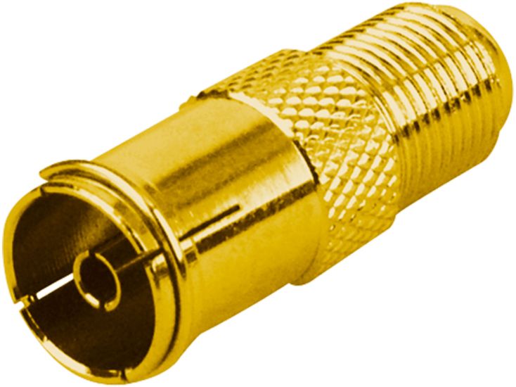 Schwaiger GOUST9320  Vergoldeter F-Adapter