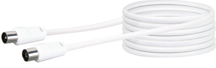 Schwaiger KVK75 7,5 Meter IEC weißes Antennen Anschlusskabel