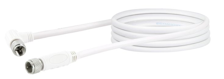 Schwaiger KVCW15 1,5 Meter transparentes abgewinkeltes Satellitenkabel