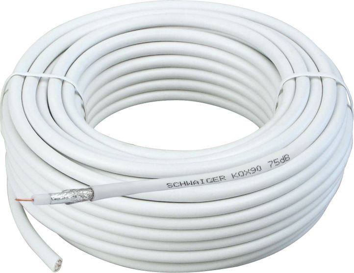 Schwaiger KOX90 10 Meter weißes Koaxialkabel