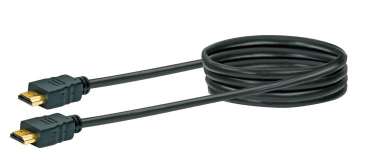 Schwaiger HDM0150 1,5 Meter Schwarzes High Speed HDMI-Kabel mit Ethernet