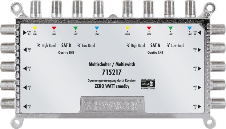 Schwaiger 715217 9/8 Sat-Multischalter
