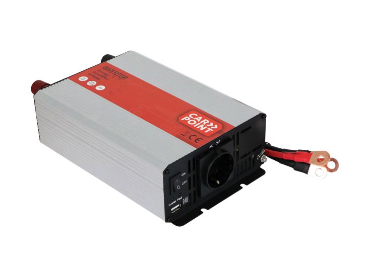 Carpoint 1000 Watt Inverter mit Batteriekabel