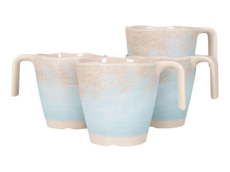 Gimex Stone Line Set von 4 300 ml Henkelbecher