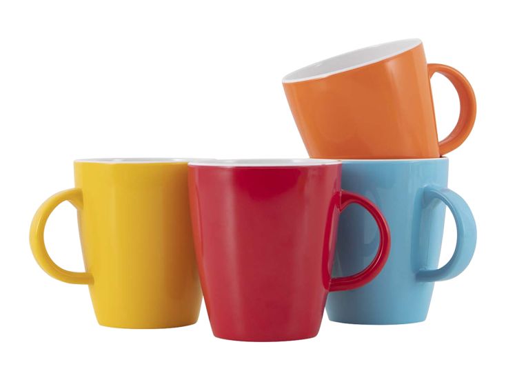 Gimex Colour Line Set mit 4 380 ml Bechern - Multi
